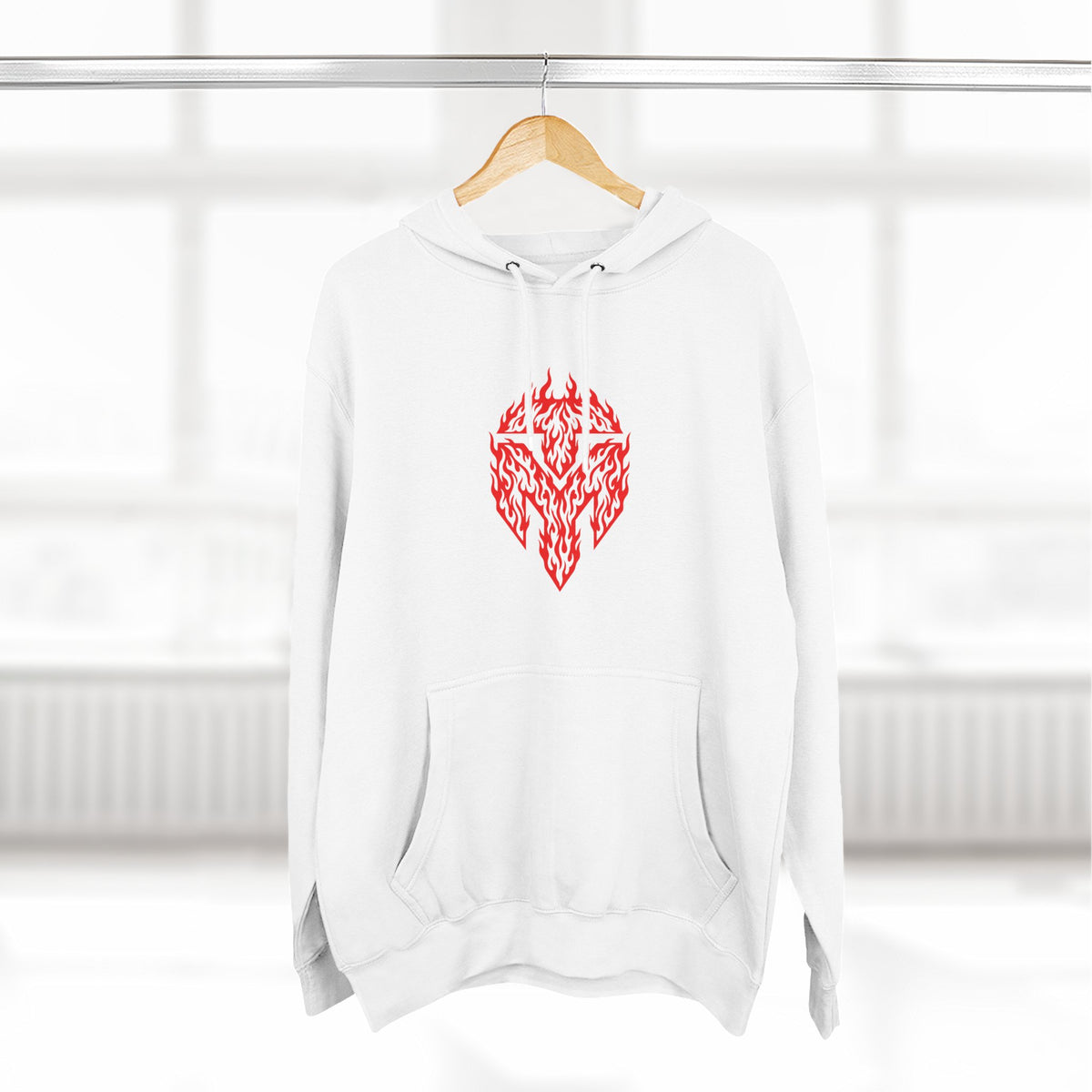 Three-Panel Fleece Hoodie