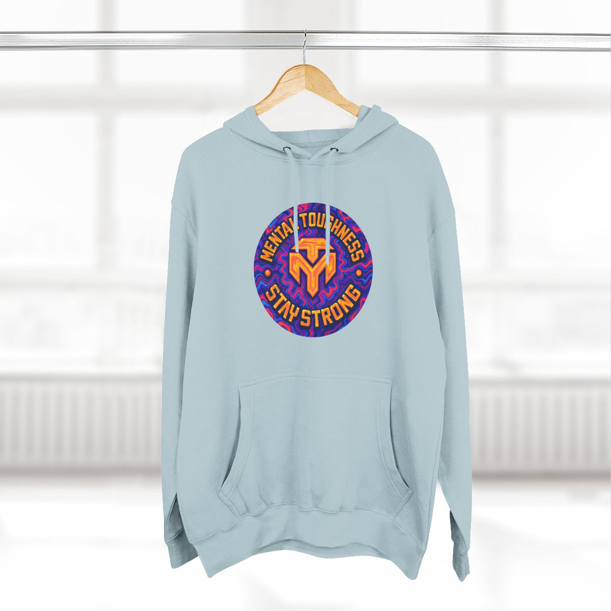Three-Panel Fleece Hoodie