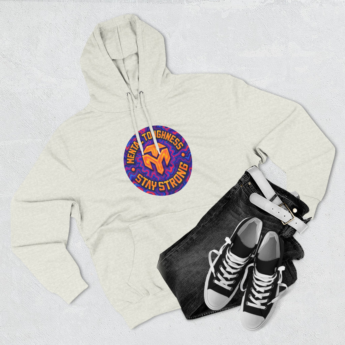 Three-Panel Fleece Hoodie