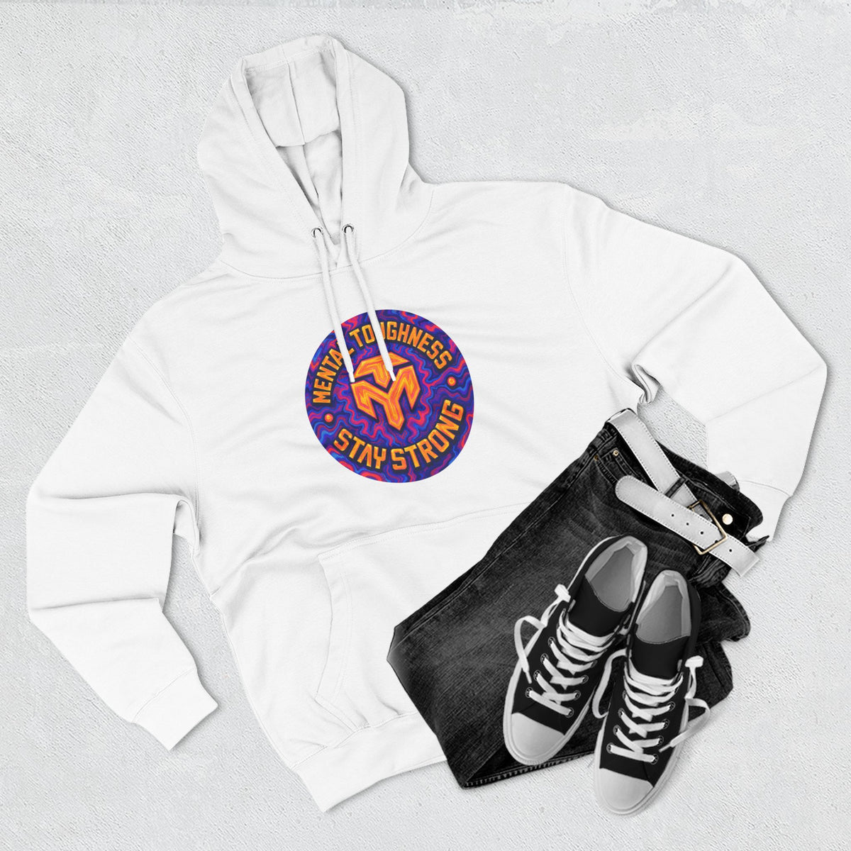 Three-Panel Fleece Hoodie