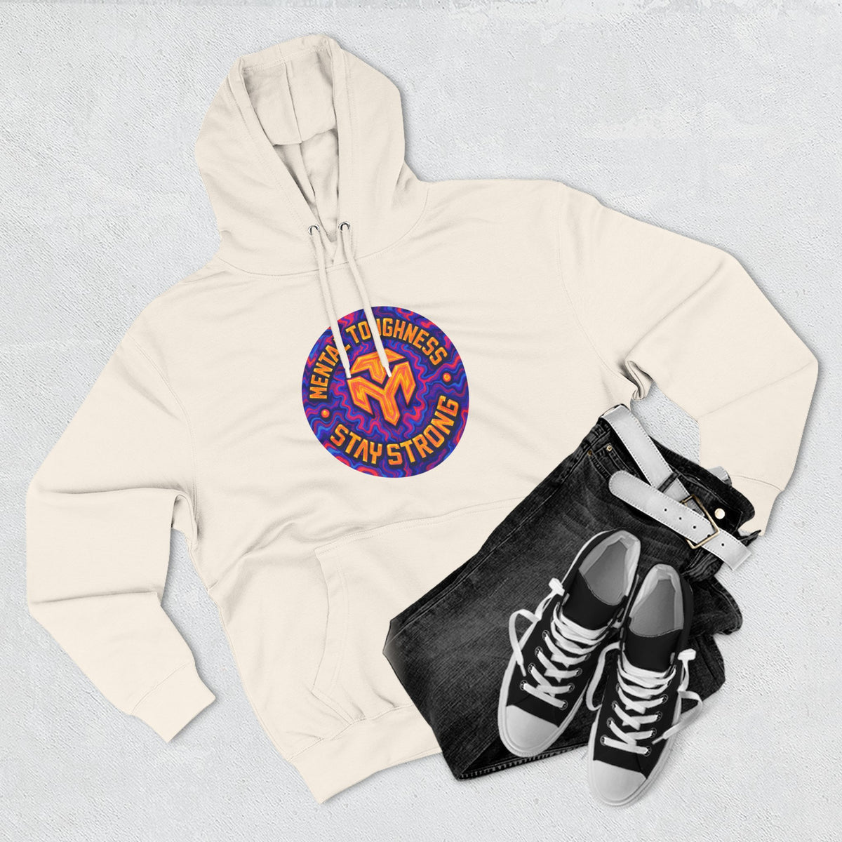 Three-Panel Fleece Hoodie