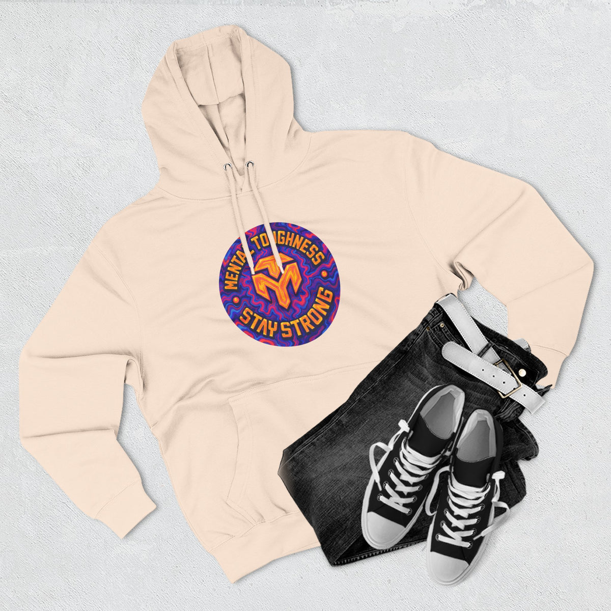 Three-Panel Fleece Hoodie