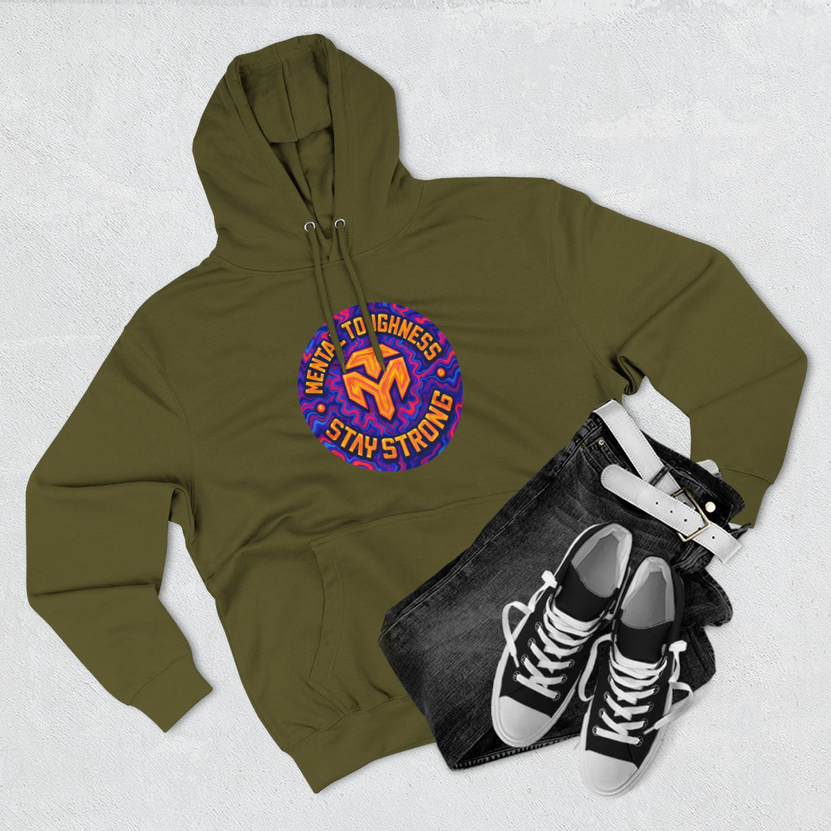 Three-Panel Fleece Hoodie