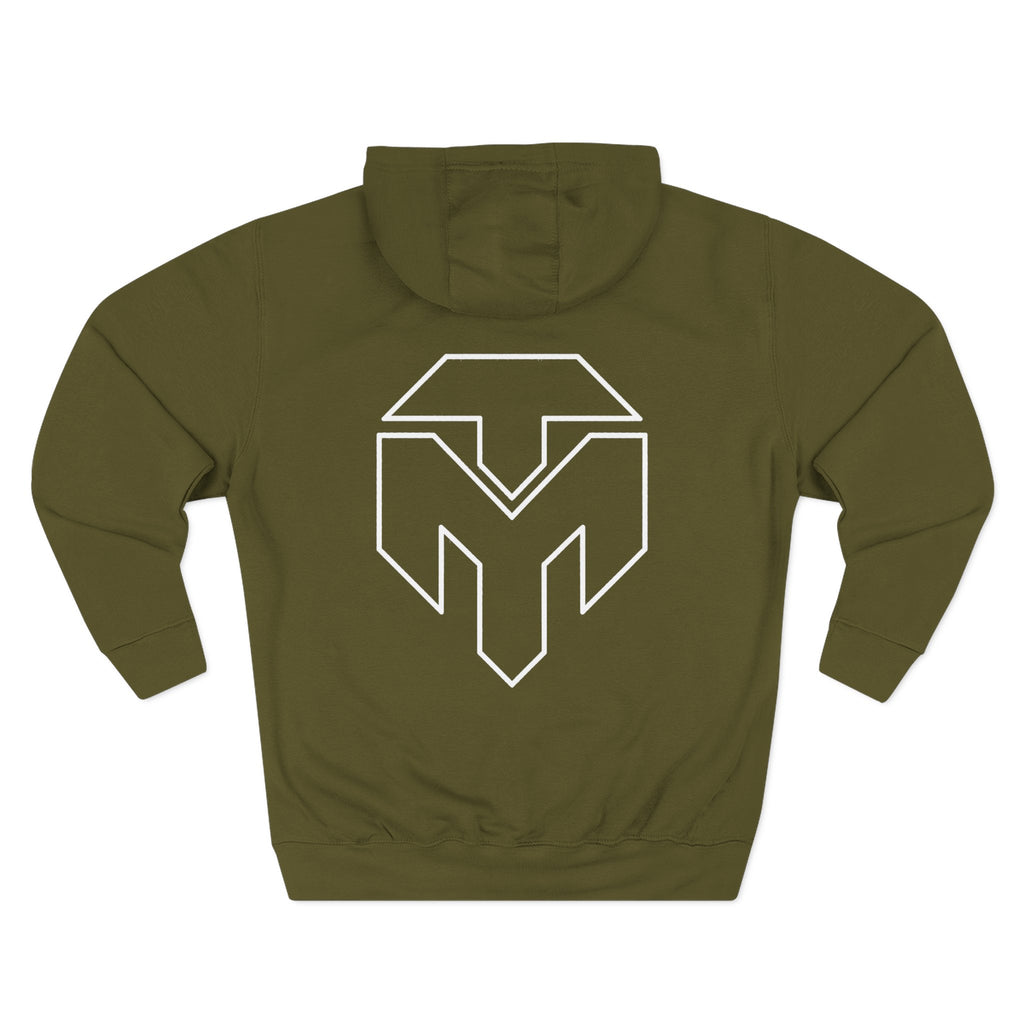 Three-Panel Fleece Hoodie