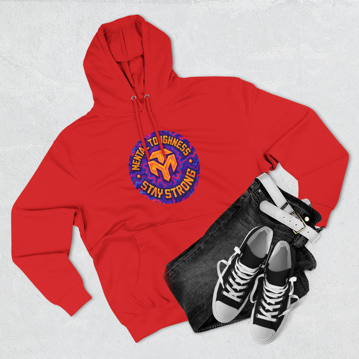 Three-Panel Fleece Hoodie