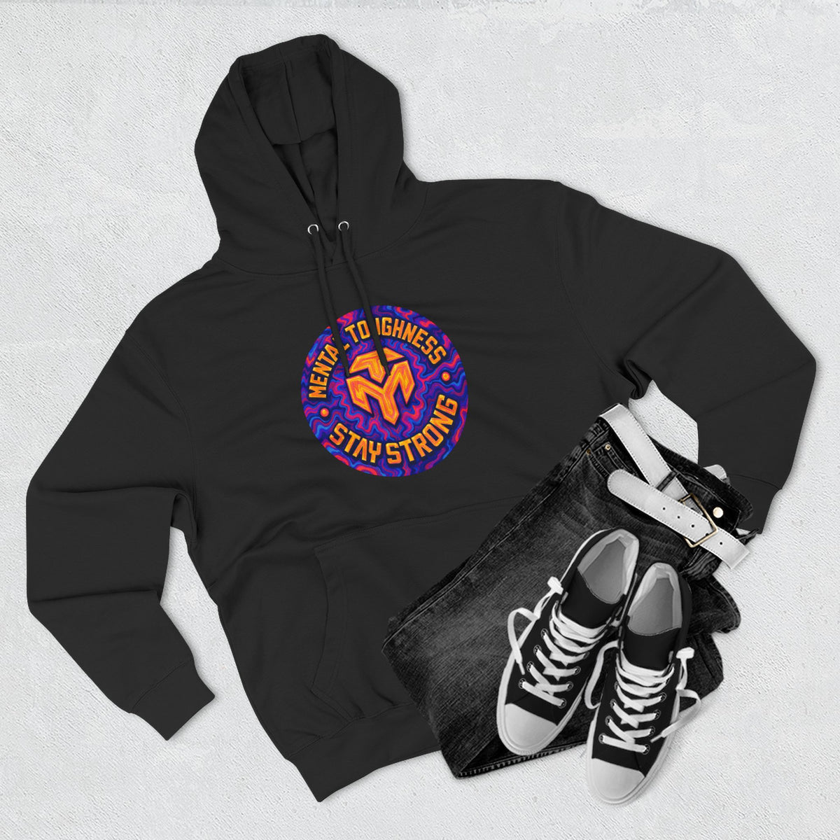 Three-Panel Fleece Hoodie