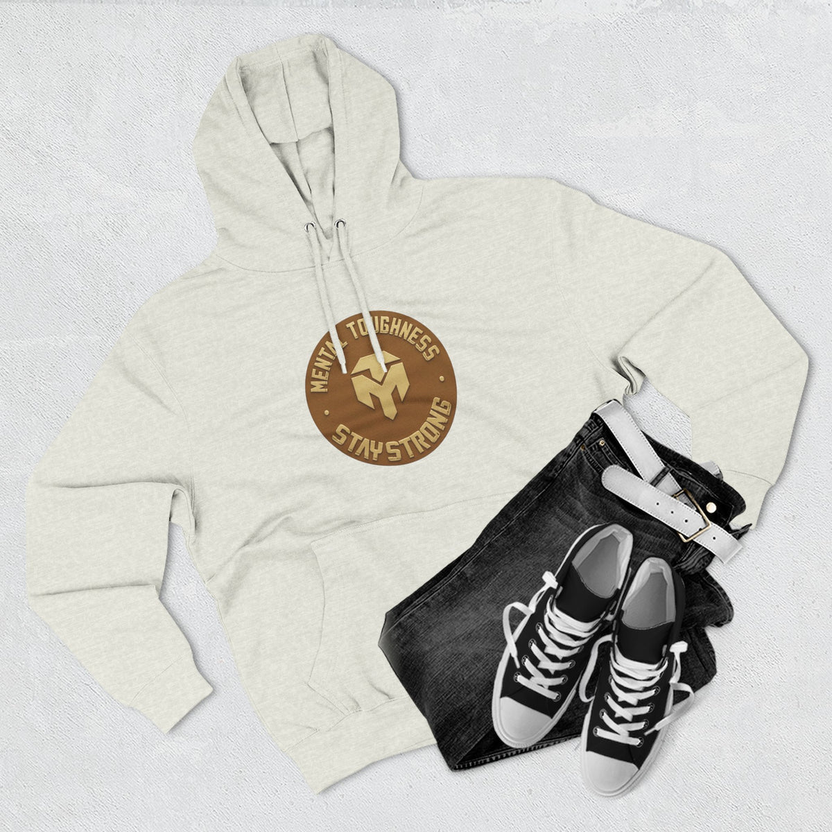 Three-Panel Fleece Hoodie