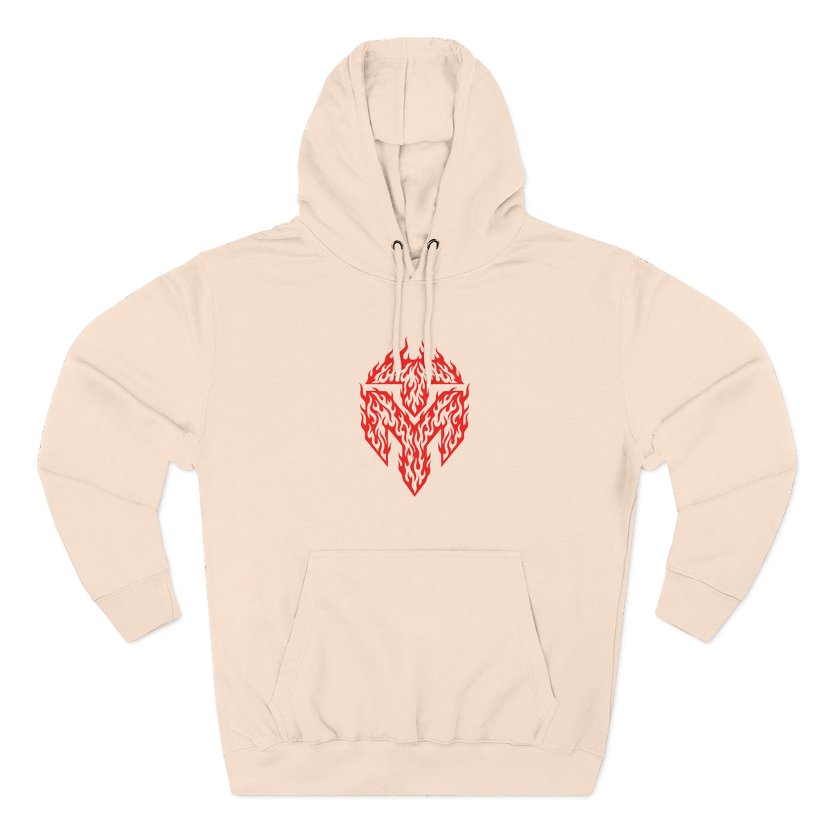 Three-Panel Fleece Hoodie
